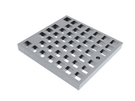Grelha quadriculada 500 x 1000 x 35 CL 125